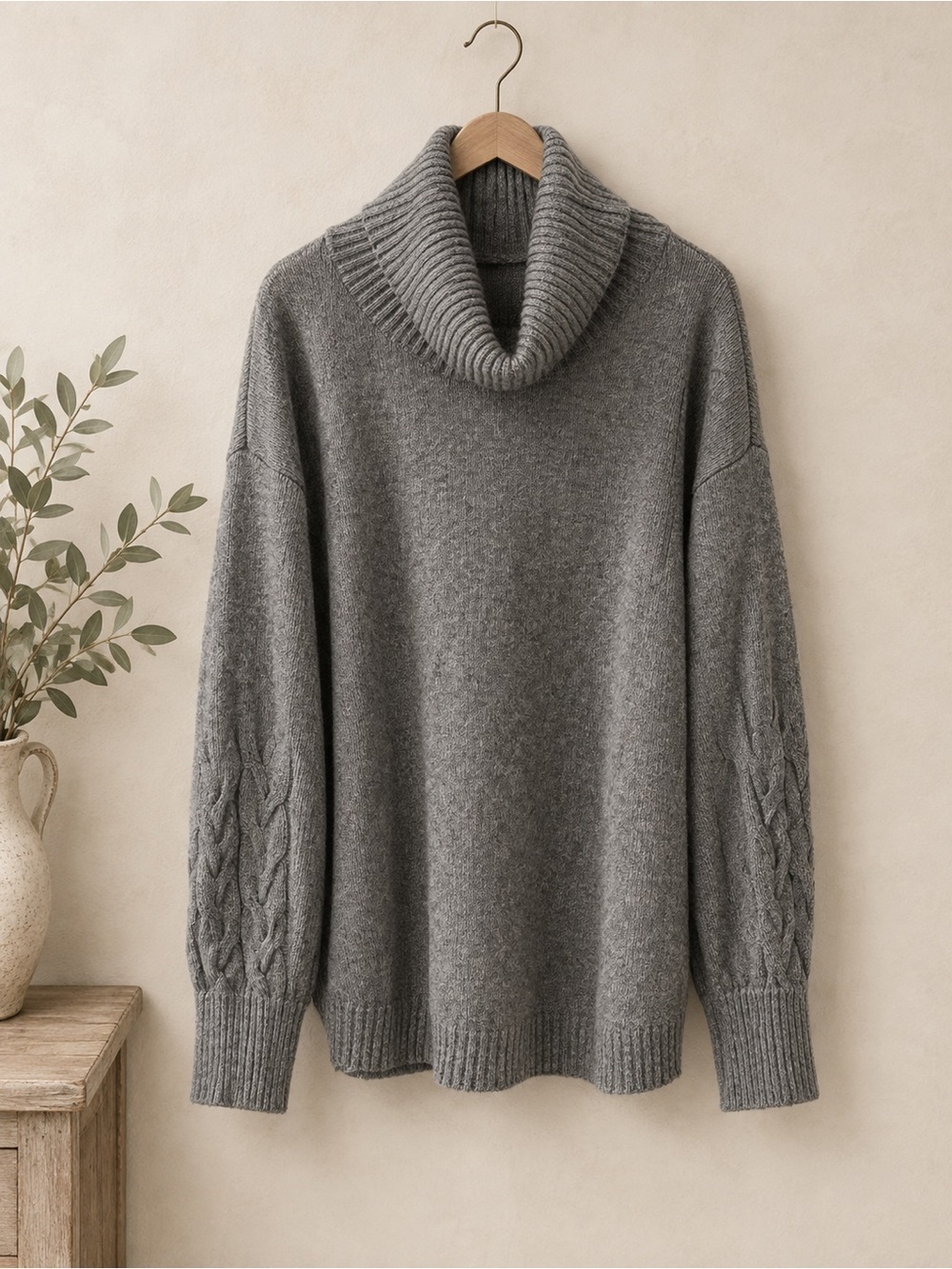 St. John's Bay Gray Turtleneck Sweater